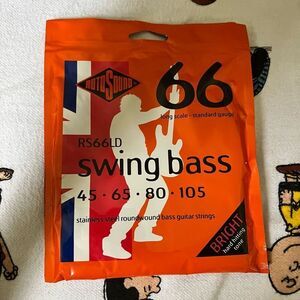 Rotosound RS66LD Swing Bass 66 Stainless Steel Roundwound Bass Guitar Strings Lo